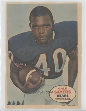 1968 Topps - Poster Inserts #8 - Gale Sayers [Good to VG‑EX]