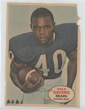 1968 Topps - Poster Inserts #8 - Gale Sayers