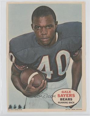 1968 Topps - Poster Inserts #8 - Gale Sayers
