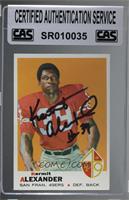 Kermit Alexander [CAS Certified Sealed]