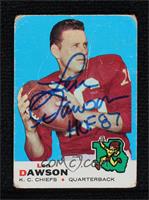 Len Dawson [BAS Beckett Auth Sticker]