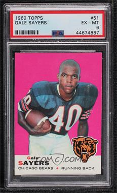 1969 Topps - [Base] #51 - Gale Sayers [PSA 6 EX‑MT]