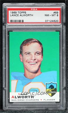 1969 Topps - [Base] #69 - Lance Alworth [PSA 8 NM‑MT]