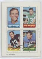 Lance Alworth, Don Maynard, Billy Cannon, Ron McDole [Good to VG̴…