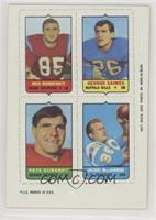 Nick Buoniconti, George Saimes, Pete Duranko, Jacque MacKinnon