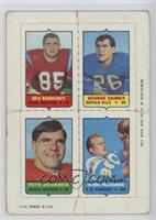 Nick Buoniconti, George Saimes, Pete Duranko, Jacque MacKinnon [COMC RCR&n…