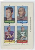 Charlie Durkee, Clifton McNeil, Fran Tarkenton, Maxie Baughan