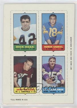 1969 Topps - Mini-Cards (4-in-1) #_HGWS - Dick Hoak, Roman Gabriel, Dave Williams, Ed Sharockman