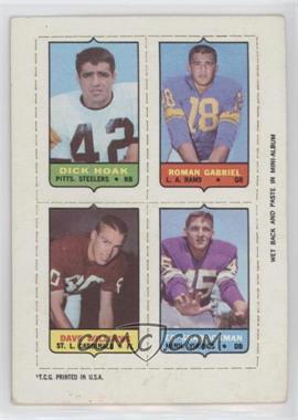1969 Topps - Mini-Cards (4-in-1) #_HGWS - Dick Hoak, Roman Gabriel, Dave Williams, Ed Sharockman