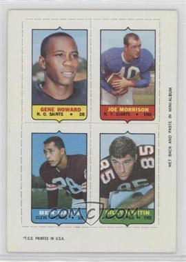 1969 Topps - Mini-Cards (4-in-1) #_HMDM - Gene Howard, Joe Morrison, Ben Davis, Billy Martin
