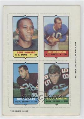 1969 Topps - Mini-Cards (4-in-1) #_HMDM - Gene Howard, Joe Morrison, Ben Davis, Billy Martin