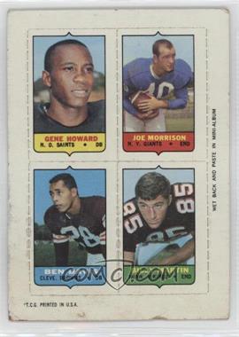 1969 Topps - Mini-Cards (4-in-1) #_HMDM - Gene Howard, Joe Morrison, Ben Davis, Billy Martin [Poor to Fair]