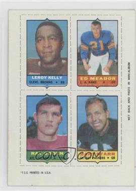 1969 Topps - Mini-Cards (4-in-1) #_KMOS - Leroy Kelly, Ed Meador, Ray Ogden, Bart Starr