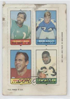 1969 Topps - Mini-Cards (4-in-1) #_LLBB - Izzy Lang, Bob Lilly, John Brodie, Jim Butler [Poor to Fair]