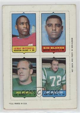 1969 Topps - Mini-Cards (4-in-1) #_MBPR - Leroy Mitchell, Sid Blanks, Pete Perreault, Paul Rochester [Poor to Fair]