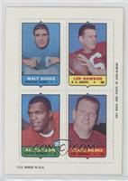 Walt Suggs, Len Dawson, Al Denson, Sherrill Headrick