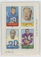 Johnny Unitas, Les Josephson, Mel Renfro, Fred Cox