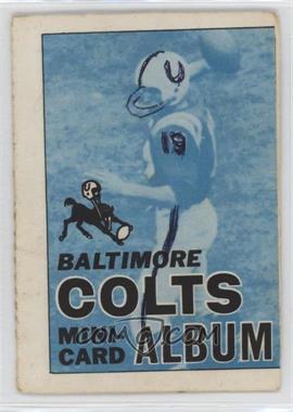 1969 Topps Mini-Cards Stamp Albums - [Base] #2 - Baltimore Colts Team [Good to VG‑EX]