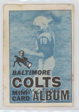 1969 Topps Mini-Cards Stamp Albums - [Base] #2 - Baltimore Colts Team [Good to VG‑EX]