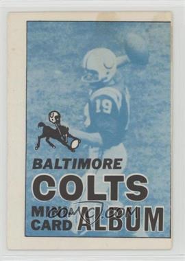 1969 Topps Mini-Cards Stamp Albums - [Base] #2 - Baltimore Colts Team [Good to VG‑EX]