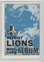 Detroit Lions [Good to VG‑EX]