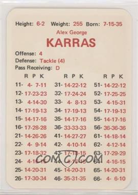 1970 APBA Football 1969 Season - [Base] #_ALKA - Alex Karras