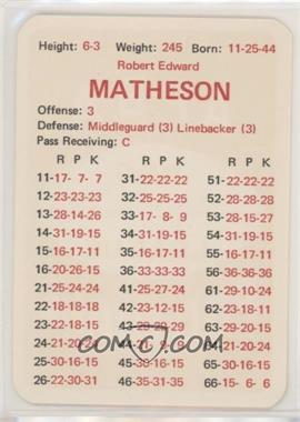 1970 APBA Football 1969 Season - [Base] #_BOMA - Bob Matheson