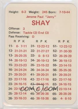 1970 APBA Football 1969 Season - [Base] #_JESH - Jerry Shay