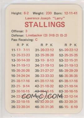 1970 APBA Football 1969 Season - [Base] #_LAST - Larry Stallings