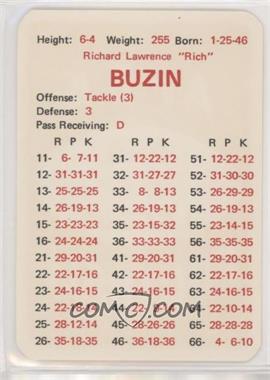 1970 APBA Football 1969 Season - [Base] #_RIBU - Rich Buzin