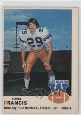 1970 O-Pee-Chee CFL - [Base] #63 - Peter Francis