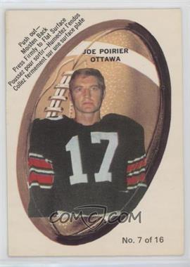 1970 O-Pee-Chee CFL Push-Out Inserts - [Base] #7 - Joe Poirier