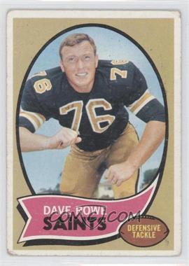 1970 Topps - [Base] #101 - Dave Rowe [Good to VG‑EX]