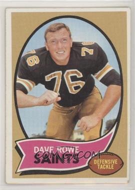1970 Topps - [Base] #101 - Dave Rowe