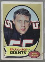 Ralph Heck (Wearing a Falcons Uniform) [COMC RCR Poor]