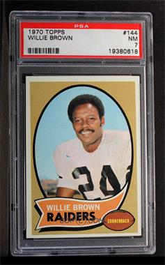 1970 Topps - [Base] #144 - Willie Brown [PSA 7 NM]