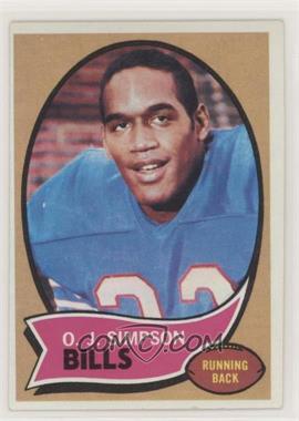 1970 Topps - [Base] #90 - O.J. Simpson [Poor to Fair]