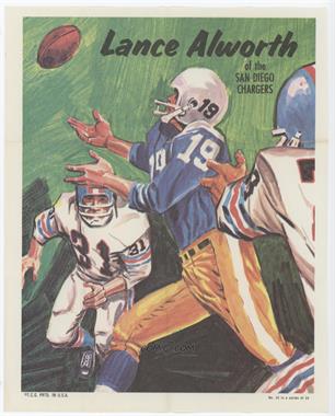 1970 Topps Posters - [Base] #16 - Lance Alworth [Poor to Fair]