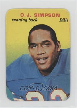 1970 Topps Super Glossy - [Base] #22 - O.J. Simpson [Poor to Fair]