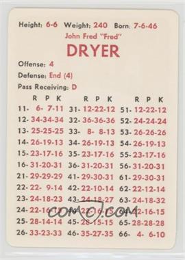 1971 APBA Football 1970 Season - [Base] #_FRDR - Fred Dryer
