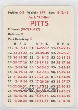 1971 APBA Football 1970 Season - [Base] #_FRPI - Frank Pitts