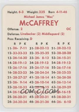 1971 APBA Football 1970 Season - [Base] #_MIMC.2 - Mike McCaffrey