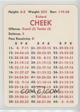 1971 APBA Football 1970 Season - [Base] #_RICH - Richard Cheek
