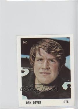 1971 O-Pee-Chee CFL Players Photos Stamps - [Base] #145 - Dan Dever