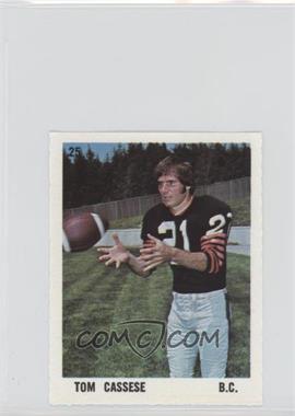 1971 O-Pee-Chee CFL Players Photos Stamps - [Base] #25 - Tom Cassese