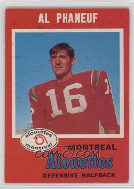 1971 O-Pee-Chee Canadian Football League - [Base] #115 - Al Phaneuf