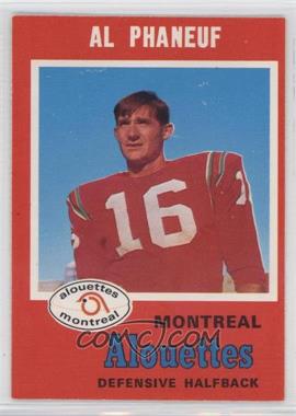 1971 O-Pee-Chee Canadian Football League - [Base] #115 - Al Phaneuf