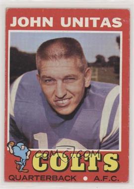 1971 Topps - [Base] #1 - Johnny Unitas