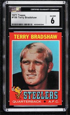 1971 Topps - [Base] #156 - Terry Bradshaw [CGC 6 EX/NM]