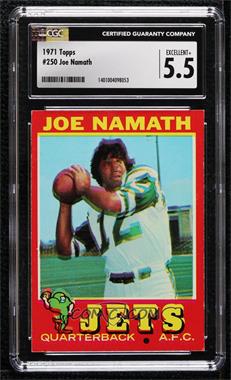 1971 Topps - [Base] #250 - Joe Namath [CGC 5.5 Excellent+]